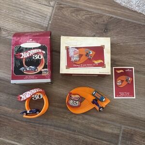Hallmark Hot Wheels 30th & 35thAnniversary Keepsake Ornaments Car Open Boxes (2)